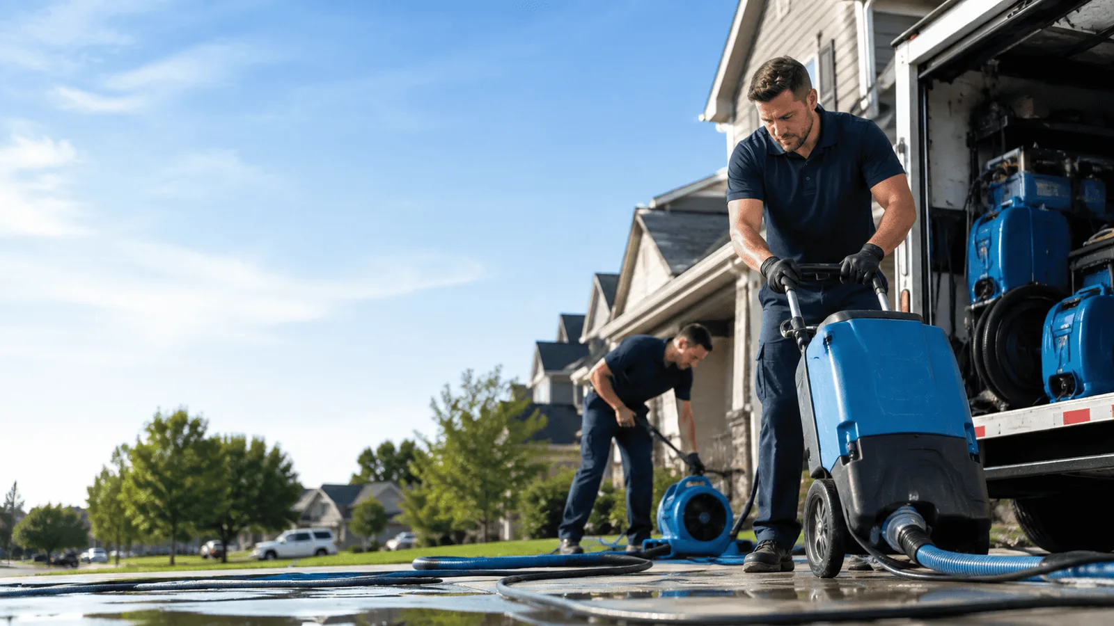 Dehumidification being performed in Reynoldsville, WV